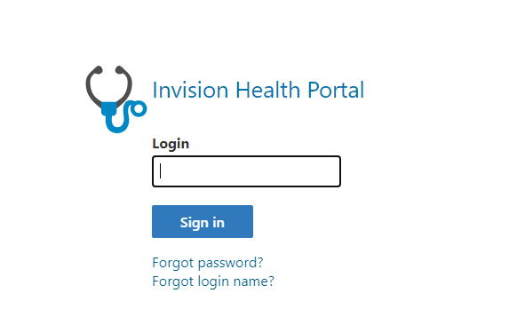 login Invision Health Portal